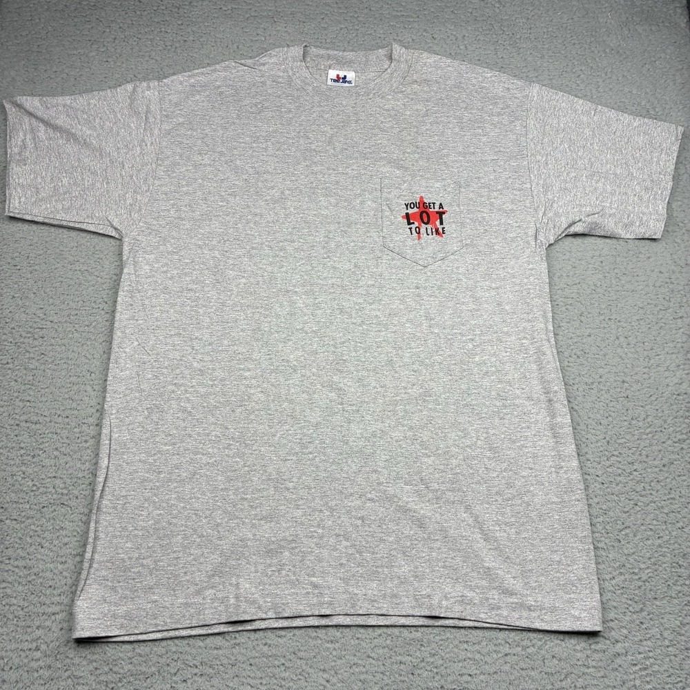 Vintage 90s Marlboro Promo Pocket T-Shirt Men's XL Gray Tee Jays Made In USA